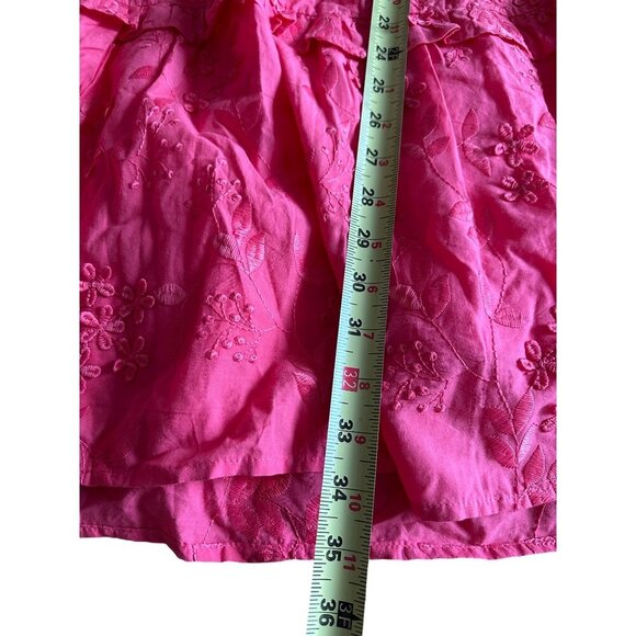 BTFL-life Floral Embroidered V-Neck Dress With Ruffles Flutter Sleeve NWT Sz M - Picture 12 of 15